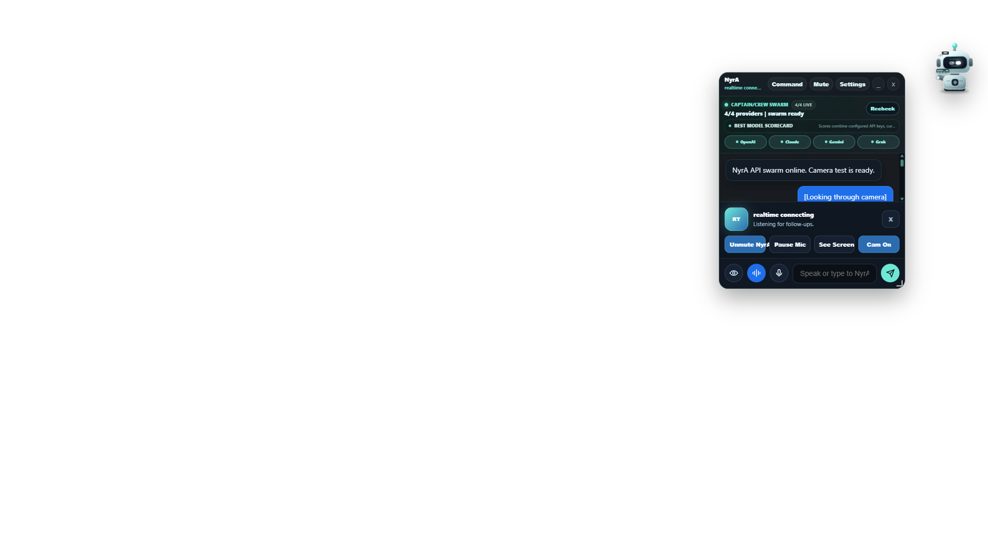 NyrA camera consent workflow